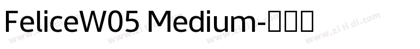 FeliceW05 Medium字体转换